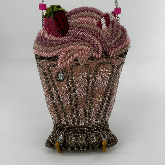 Mary Frances Shake It Up Beaded Crossbody Milkshake Bag - Picture 6 of 6